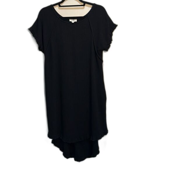 Umgee Linen Blend Boho Beachy High Low Frayed Hem Spring Summer Dress Size Small - Picture 1 of 13